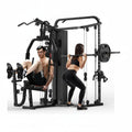 Home Gym Smith Machine with 138LB Weight Stack, Leg Press & LAT Station for Full Body Workouts