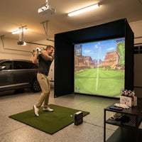 10/12/14Ft Outdoor Golf Training Simulator Cage Sports Practice Golf Simulator Enclosure with Impact Netting and All Poles — Lifestyle