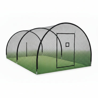 Baseball Batting Cages 24/30/45/55Ft Cage | Reinforced Netting Portable Batting Cage for Backyard & Outdoor Lawn Training