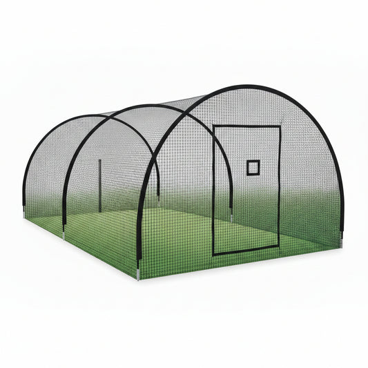 Baseball Batting Cages 24/30/45/55Ft Cage | Reinforced Netting Portable Batting Cage for Backyard & Outdoor Lawn Training