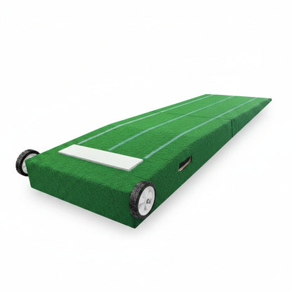 Portable Pitching Mound, Foldable Pitchers Mound 80 X 28 X 6 Inch, Pitching Mounds for Baseball with Non-Slip Rubber Plate & Carry Handle, for Outdoor Pitching Training Game Use