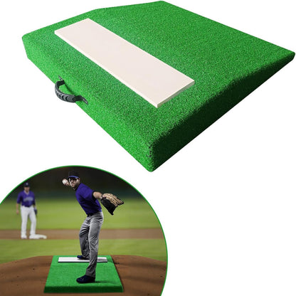 Pitching Mound, Training Equipment, Baseball Pitcher'S Mound with Carry Handle and Regulation Pitching Rubber
