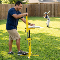 Manual Baseball Pitching Machine,No Electricity Needed, 4 Speed Setting | Adjustable 11 Angles Softball Pitching Machine Throwing Strikes,Fly Balls & Grounders for Fielding,Batting,Catching Practice — Lifestyle