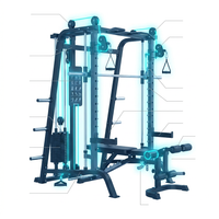 Professional Gym Smith Machine Set—Multi-Functional All-In-One Fitness Equipment, Suitable for Professional Gyms — How It Works