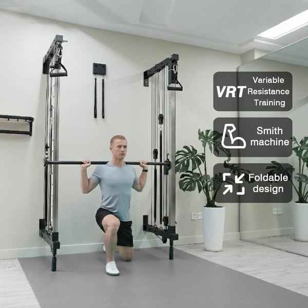 Folding Wall-Mounted Smith Machine