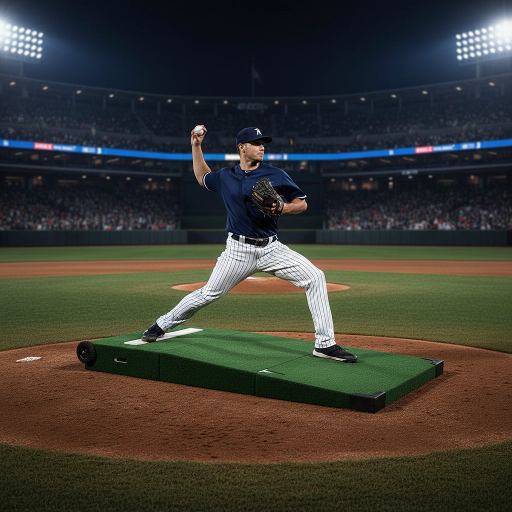 Pitching Mound, Portable Pitchers Mound for Baseball Softball | with Non-Slip Rubber Plate, Baseball Mound for Pitching Training Game