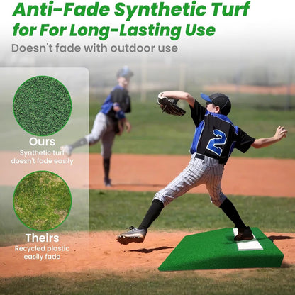 Pitching Mound, Training Equipment, Baseball Pitcher'S Mound with Carry Handle and Regulation Pitching Rubber