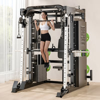 Smith Machine Set Built for Professional Training, Multi-Functional Design, All-In-One Equipment